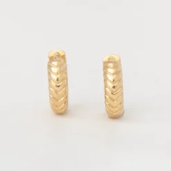 Braided Hinge Huggie Hoops