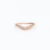 Champagne Diamond Tiara Curve Band