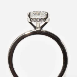 2.00 ct Lab-Grown Round Diamond Hidden Halo Coursiere Ring