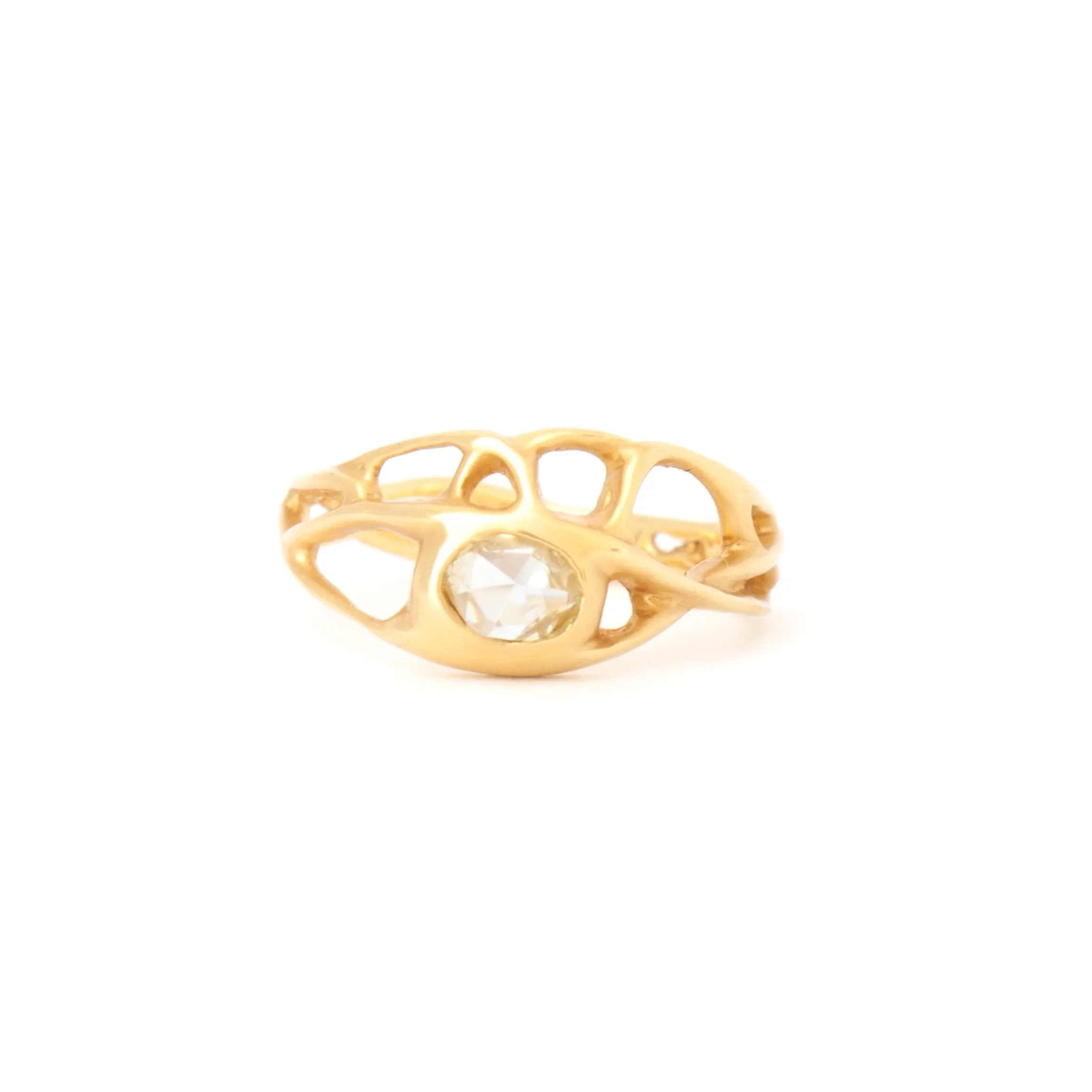 Gale Rose Cut Champagne Diamond Ring