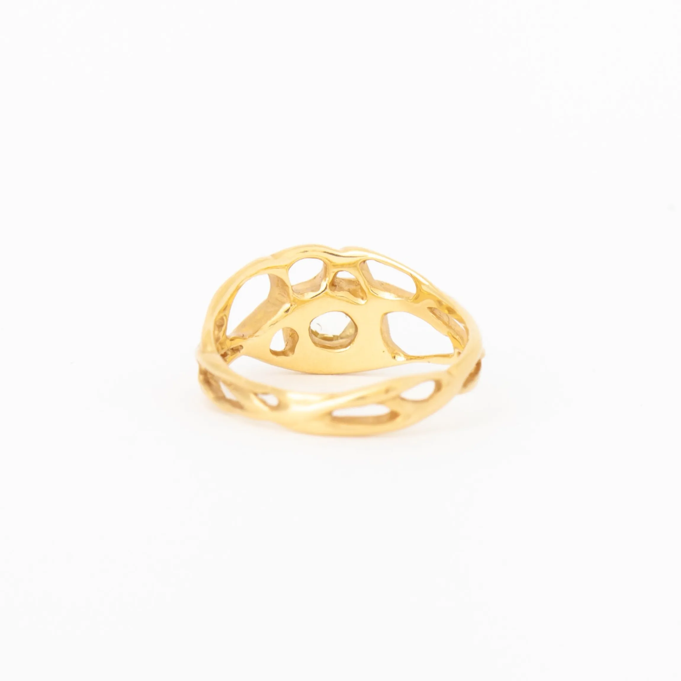 Gale Rose Cut Champagne Diamond Ring