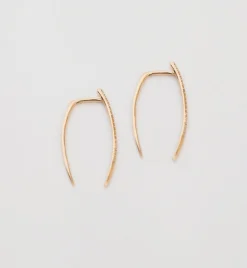 Pavé Large Infinite Tusk Earrings