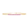 Pink Sapphire Cuban Link Bracelet