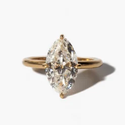 3.03 ct Antique Moval Coursiere Ring