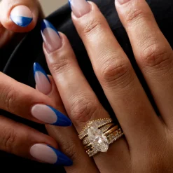 3.03 ct Antique Moval Coursiere Ring