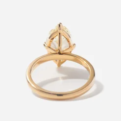 3.23 ct Antique Moval Diamond Coursiere Ring