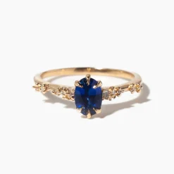 1.00 ct Blue Sapphire Daphne Ring