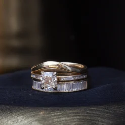 1.03 ct Champagne Cushion Portico Solitaire