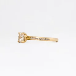 1.03 ct Champagne Cushion Portico Solitaire