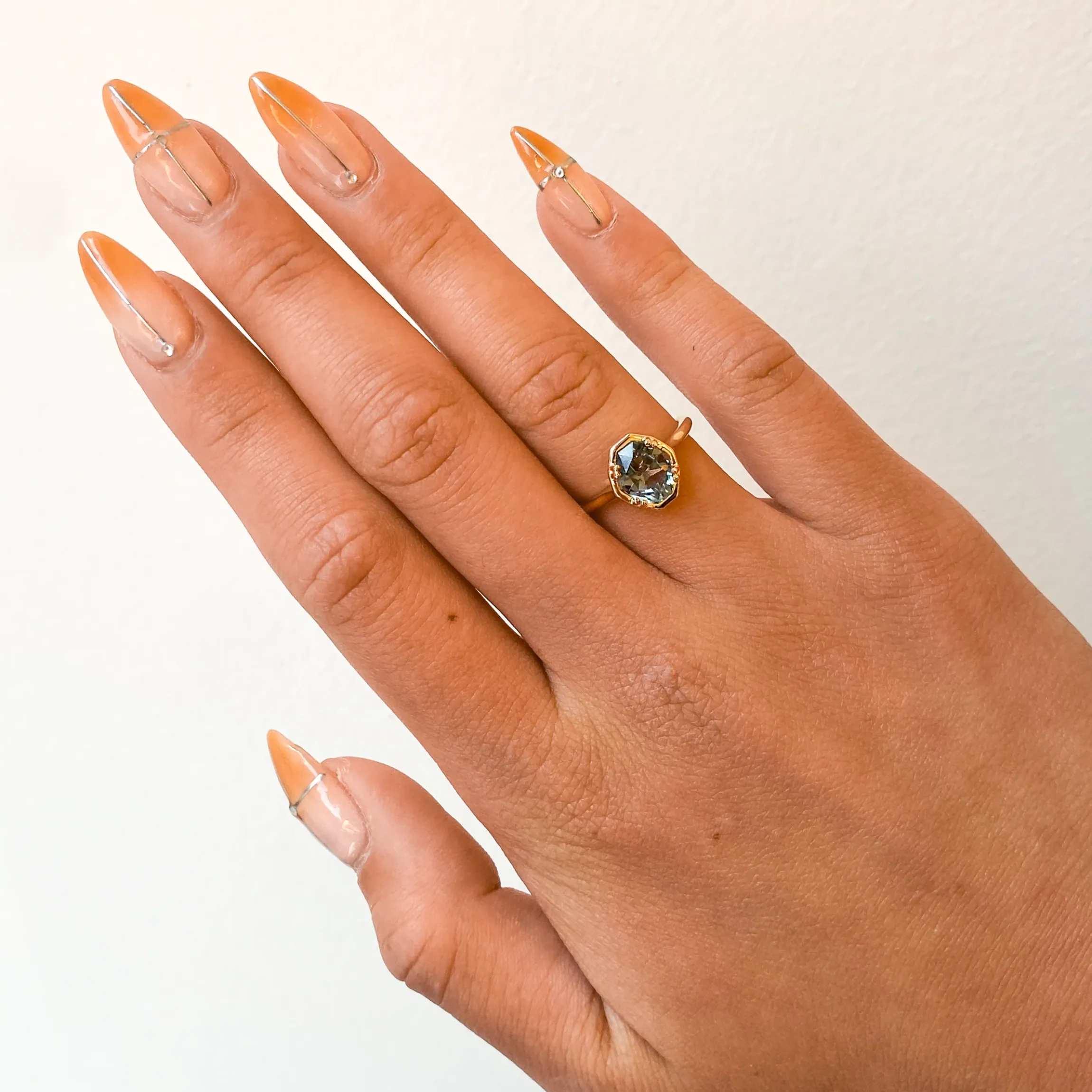 2.06 ct Color-Change Geometric Sapphire Carolyn Ring