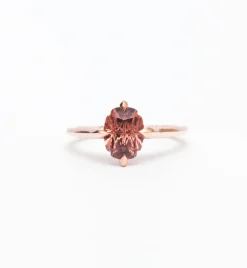 1.82 ct Garnet Minimalist Ring