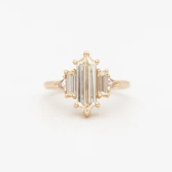 1.54 ct Hexagon Diamond Theda Ring