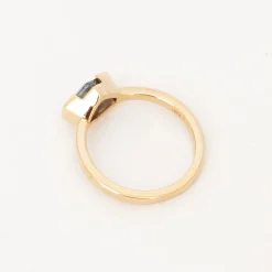 1.47 ct Hexagonal Montana Sapphire Solitaire