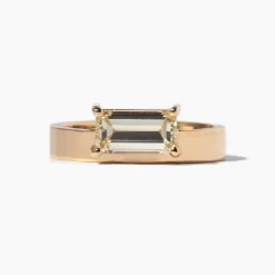 1.03 ct Horizontal Emerald-cut Monolith Ring