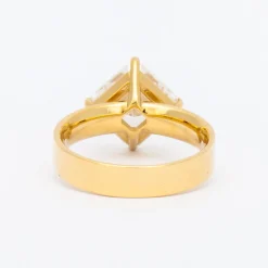 3.54 ct Lab-Grown Asscher Diamond Temple Ring