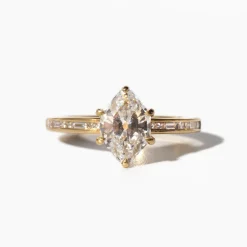 1.50 ct Lab-Grown Octagon Portico Ring