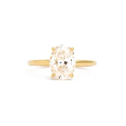 2.00 ct Lab-Grown Oval Coursière Solitaire
