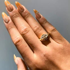 2.04 ct Lab-Grown Oval Piscine Ring