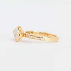 0.83 ct Lozenge Diamond Portico Ring