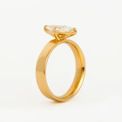 1.13 ct Marquise Diamond Temple Ring