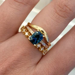 1.53 ct Montana Sapphire Portico Ring