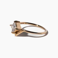 0.70 ct Nestled Princess-cut Diamond Ring