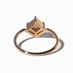 0.70 ct Nestled Princess-cut Diamond Ring