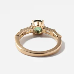 1.33 ct Nogsaeg Round Montana Sapphire Ring