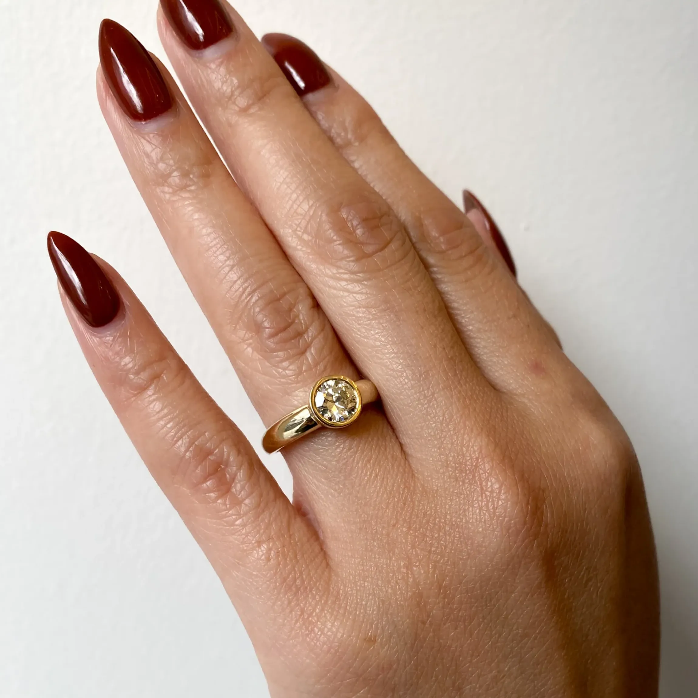 0.90 ct Old European Diamond Takara Ring