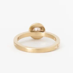 0.64 ct Old European Diamond Luna Solitaire Thin