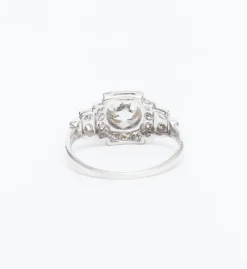 1.23 ct Old European Diamond Step Down Ring c.1950