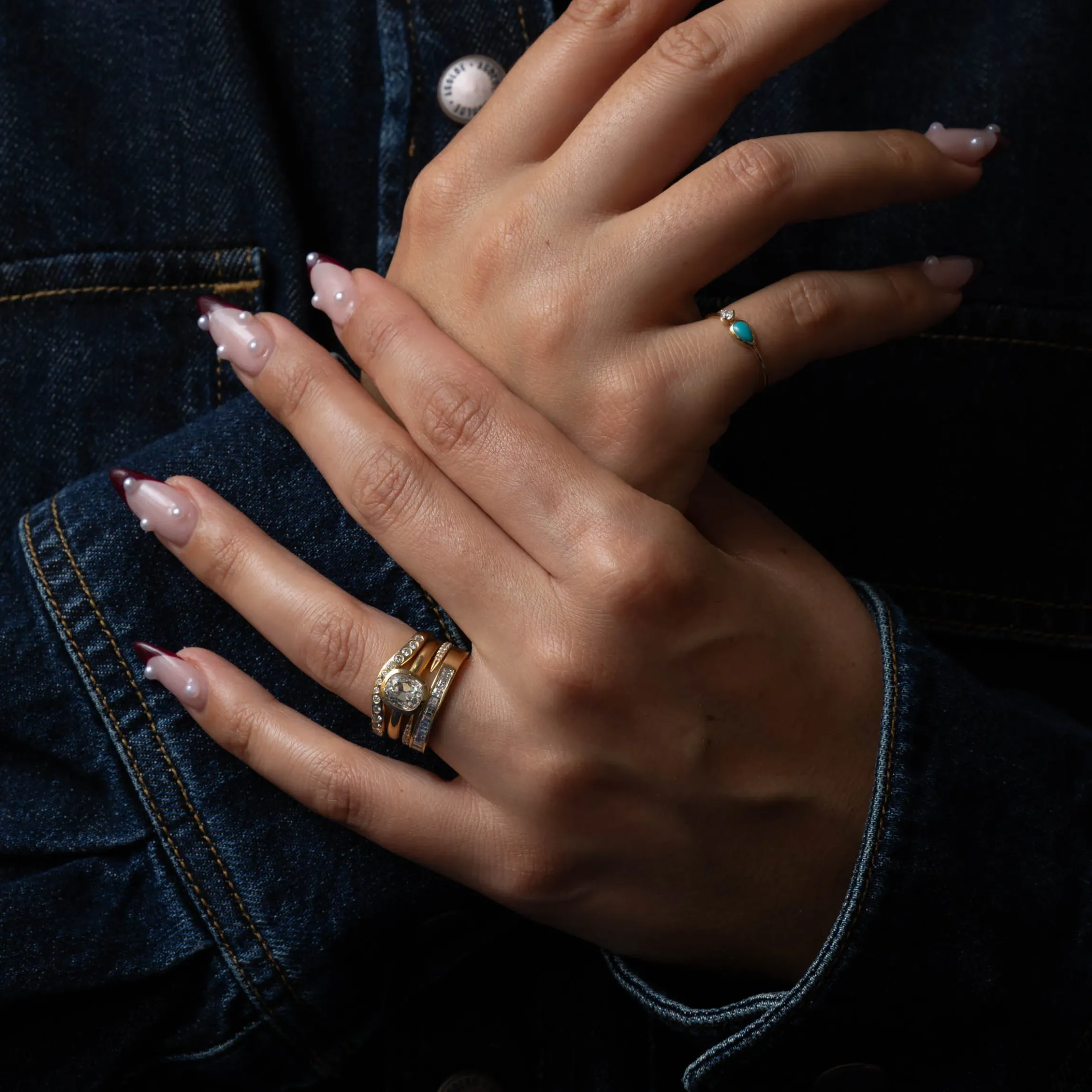 1.68 ct Old Mine Marni Ring