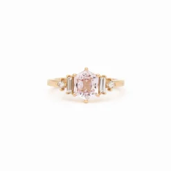 1.40 ct Pink Hexagonal Sapphire Josie Ring