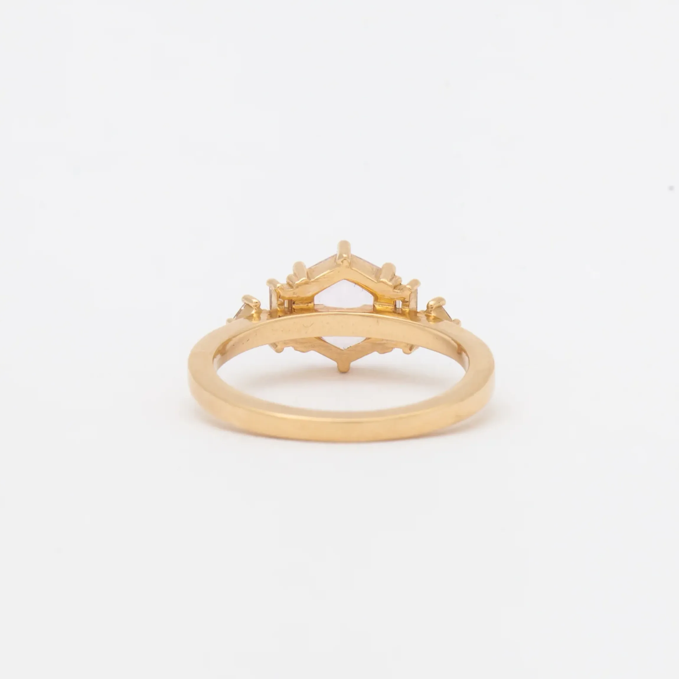 1.40 ct Pink Hexagonal Sapphire Josie Ring