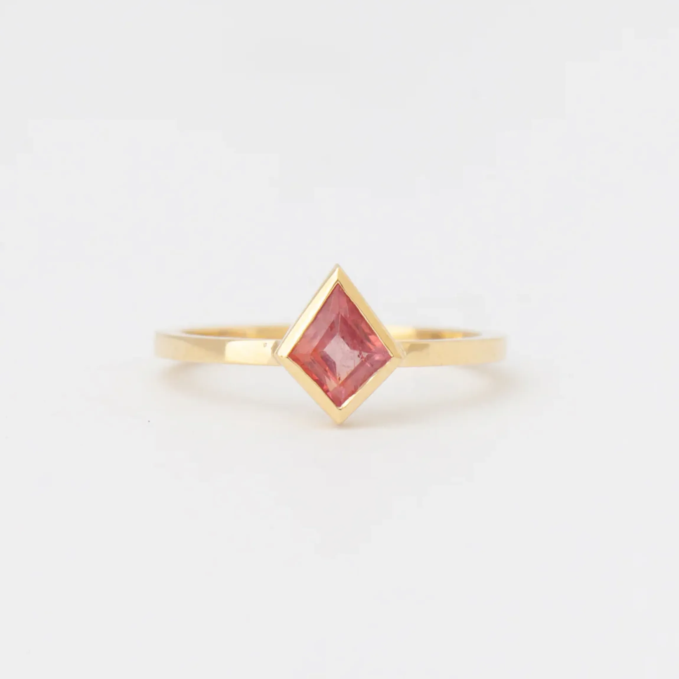 0.60 ct Pink Sapphire Mosaic Stack Ring