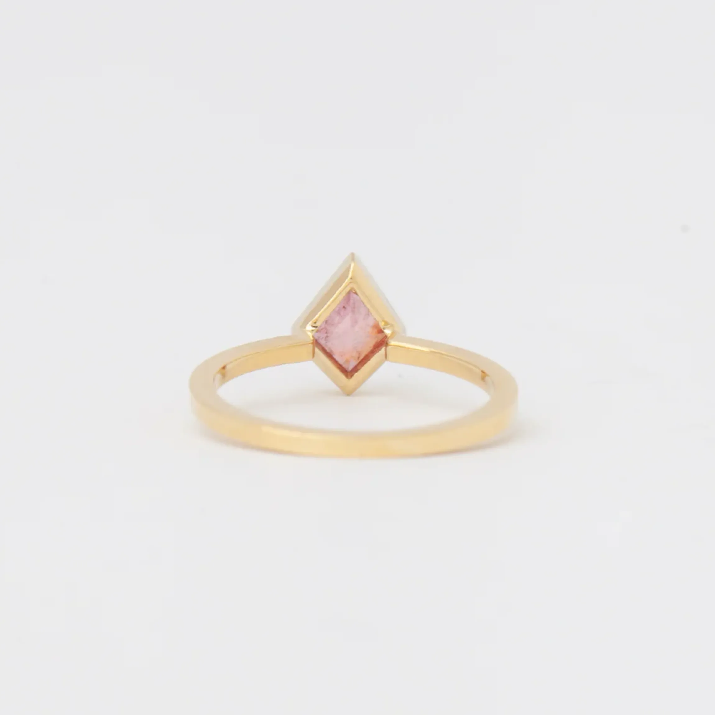 0.60 ct Pink Sapphire Mosaic Stack Ring