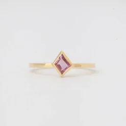 0.50 ct Pink Sapphire Mosaic Stack Ring