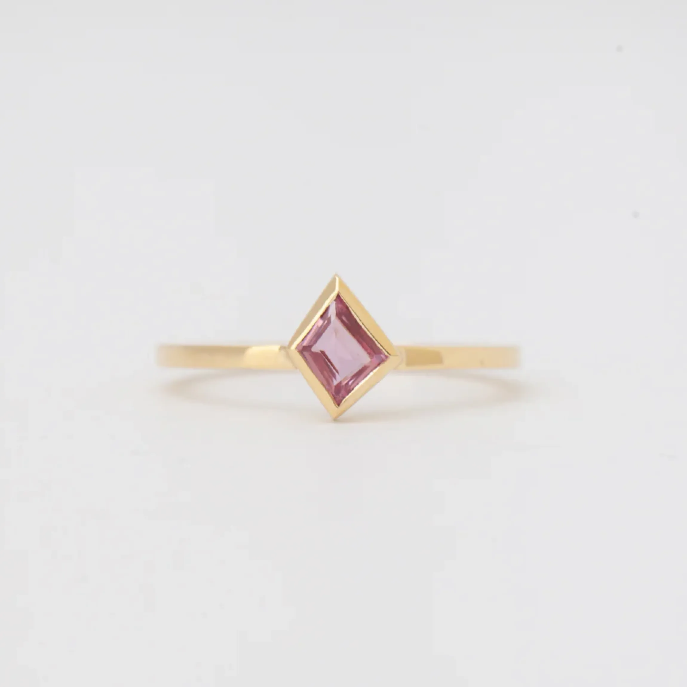 0.50 ct Pink Sapphire Mosaic Stack Ring