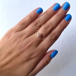 0.50 ct Pink Sapphire Mosaic Stack Ring