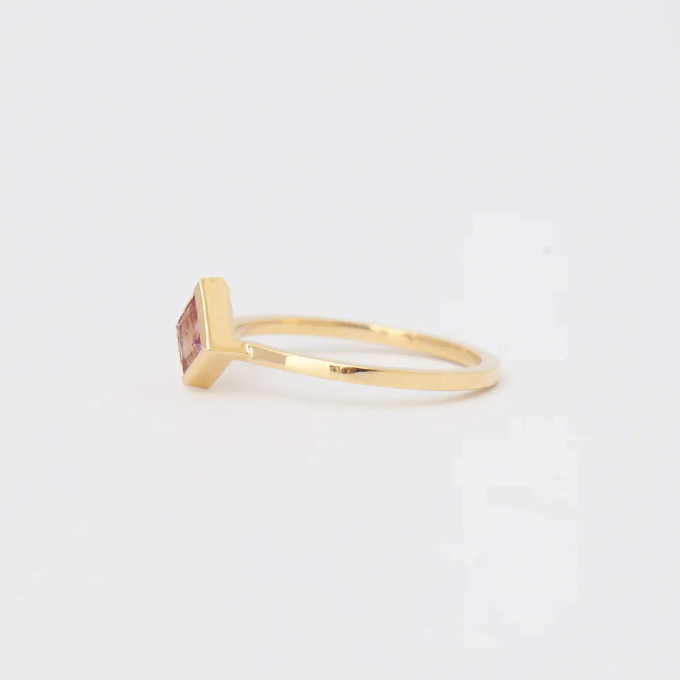 0.50 ct Pink Sapphire Mosaic Stack Ring