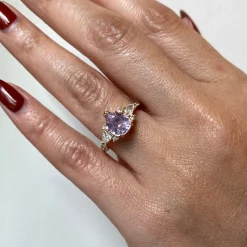 2.07 ct Pink Sapphire Rosalind Ring