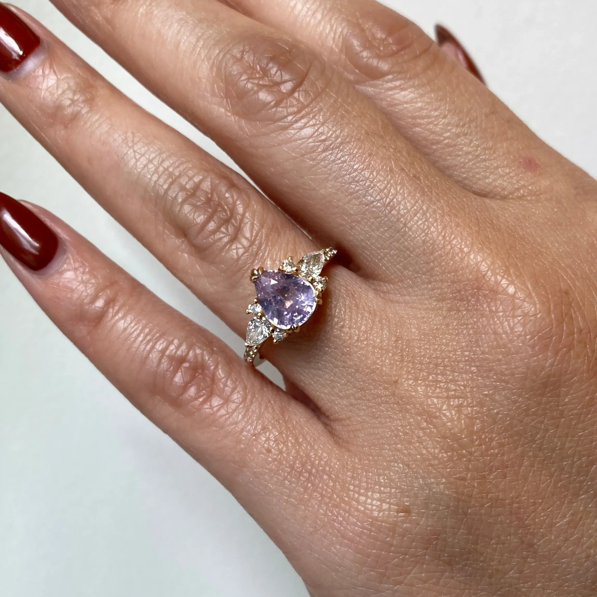 2.07 ct Pink Sapphire Rosalind Ring