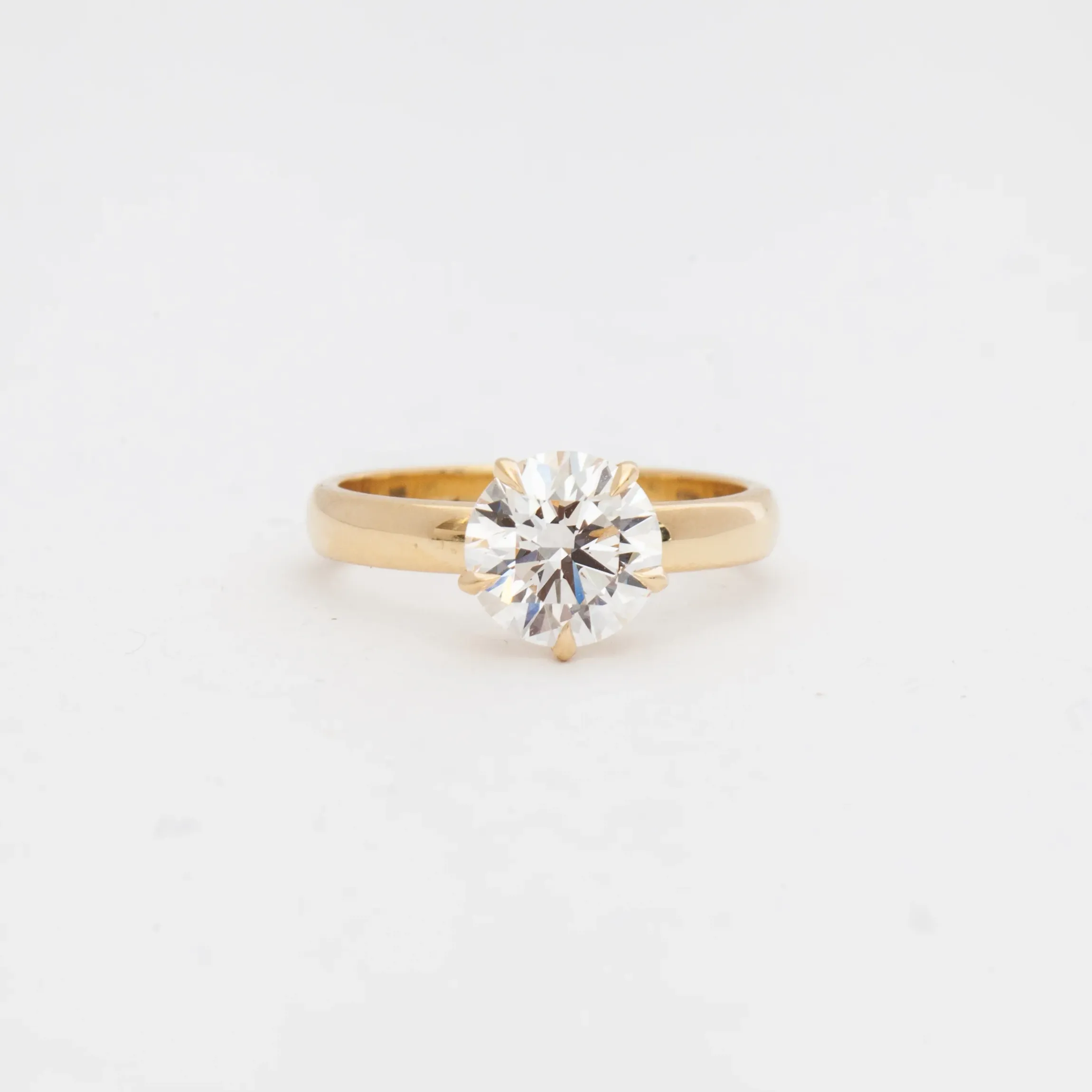 1.76 ct. Round Vault Five-Prong Solitaire