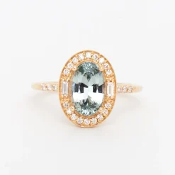 2.21 ct Silver-Grey Sapphire Athena Ring