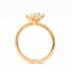 1.00 ct Tilted Pear Vault Five-Prong Solitaire