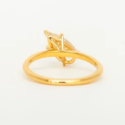 1.28 ct Tilted Pear Vault Five-Prong Solitaire