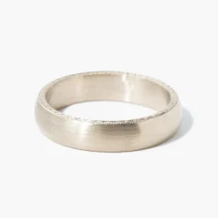 5 mm Engraved Joseph White Gold Band