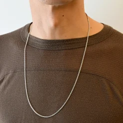 2 mm White Gold Curb Chain