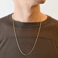 2 mm Yellow Gold Curb Chain