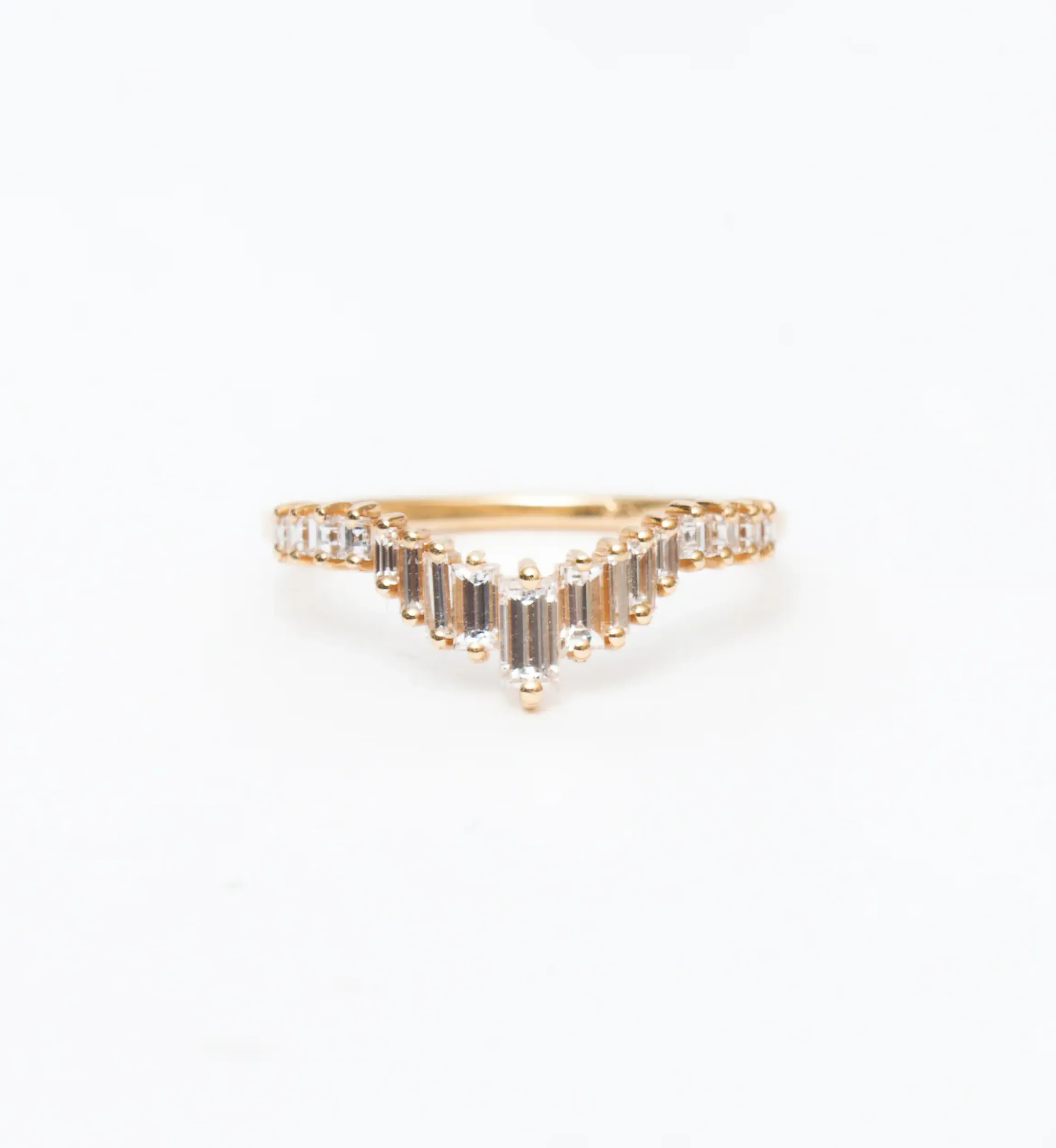 Art Deco Tiara Wedding Ring